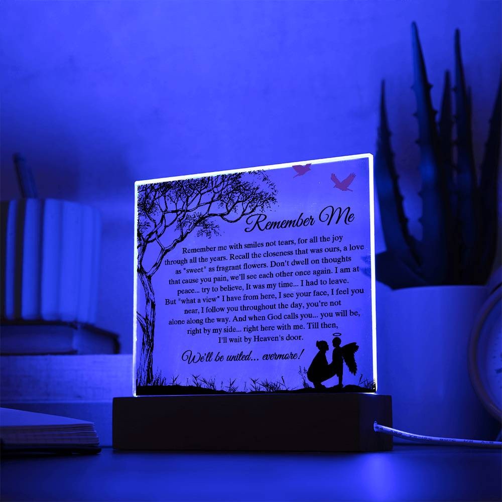 Remember me Baby Loss Memorial Plaque Baby Stillborn Gift for Mom Miscarriage Gift Infant Loss Gifts Stillbirth Memorial Sign Angel Baby Los