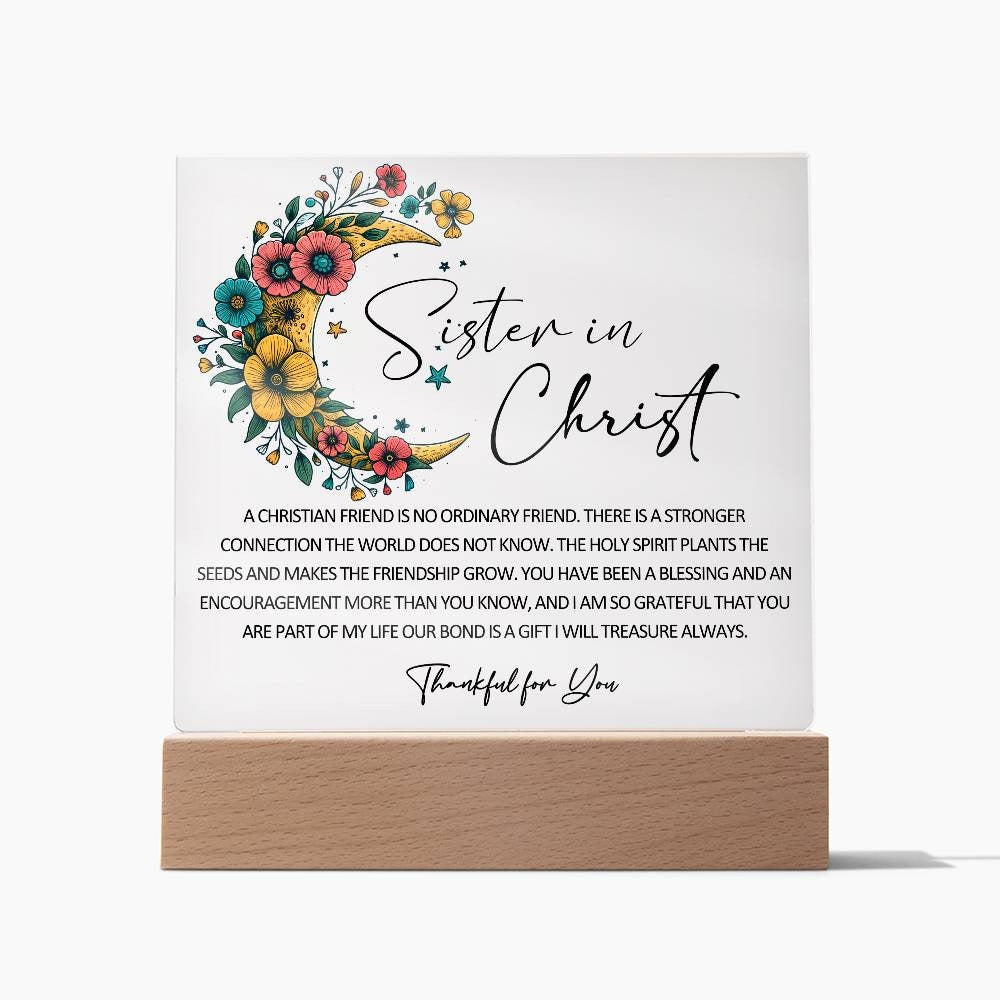 Sister in Christ Friendship Christmas Gift Christian Thank you Friend Gift Faith Gifts for Friend Religious Friendship Gift for Mentor Faith