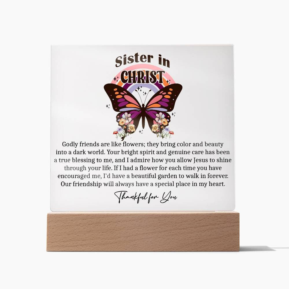 Sister in Christ Christian Friendship Gift Christian Birthday Gift for Friend Religious Christmas Friendship Gift for Mentor Faith Gifts for