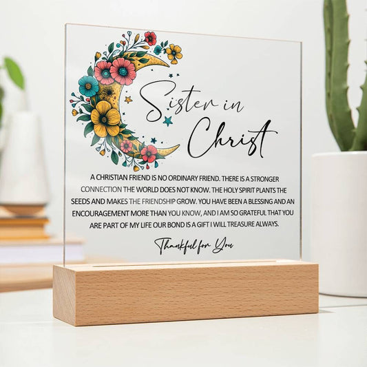 Sister in Christ Friendship Christmas Gift Christian Thank you Friend Gift Faith Gifts for Friend Religious Friendship Gift for Mentor Faith