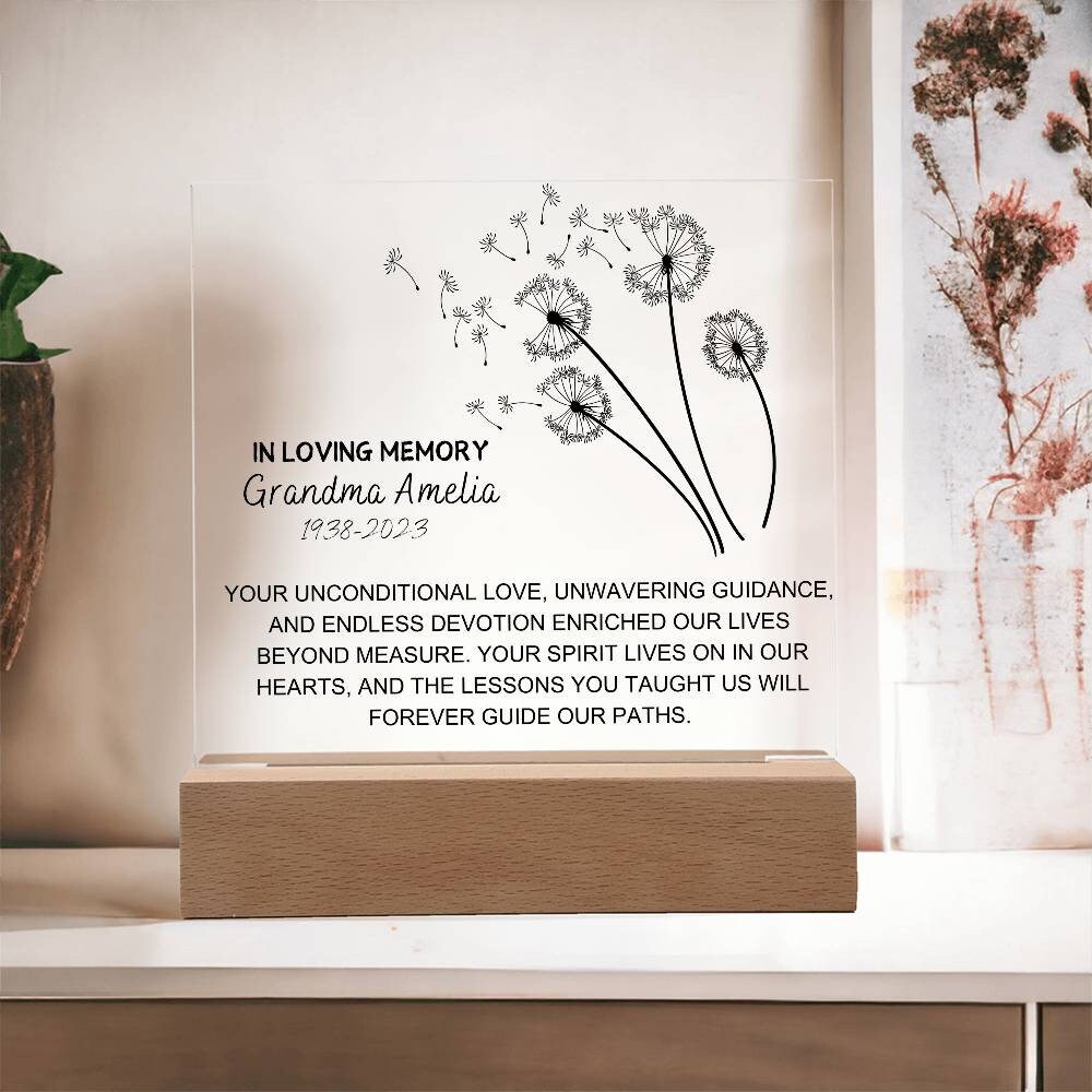 Unconditional love custom Memorial Plaque for Loss of Loved One – view 10