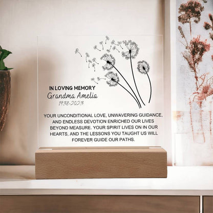 Unconditional love custom Memorial Plaque for Loss of Loved One – view 10