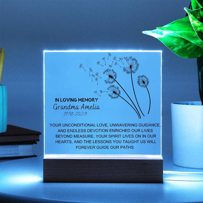 Unconditional love custom Memorial Plaque for Loss of Loved One – view 9