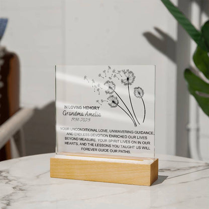 Unconditional love custom Memorial Plaque for Loss of Loved One – view 7