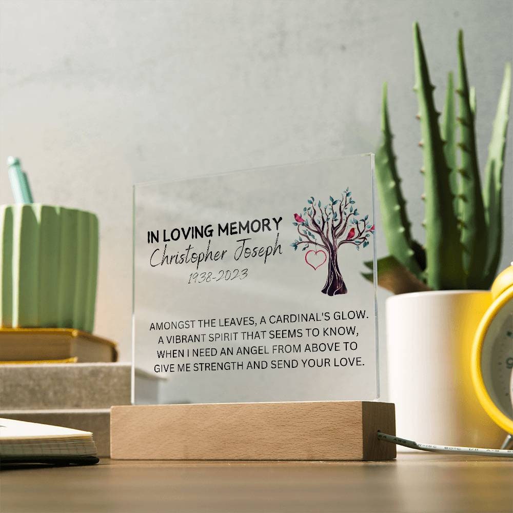 Memorial Plaque for Loss of Loved One – view 2