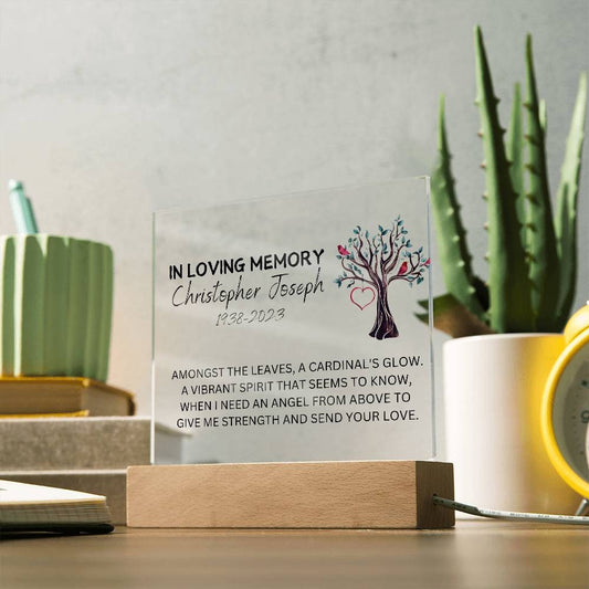 Memorial Plaque for Loss of Loved One – view 2