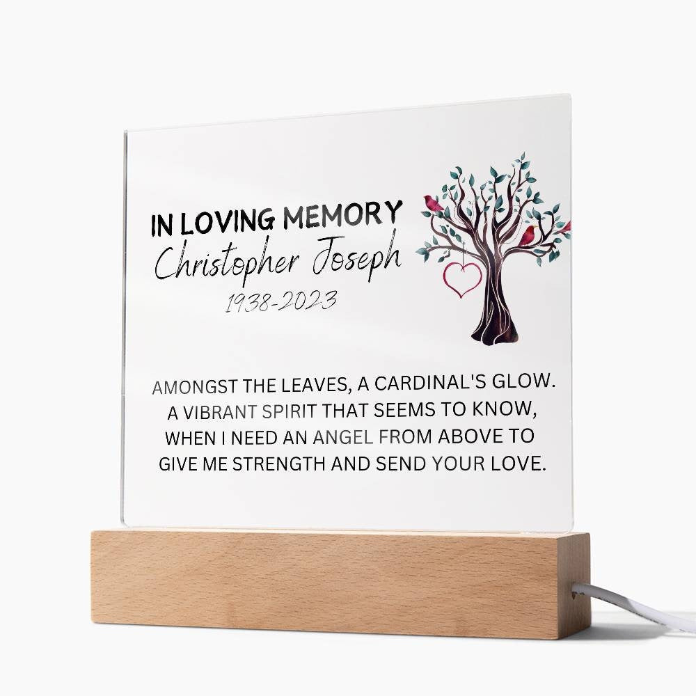 Memorial Plaque for Loss of Loved One – view 3