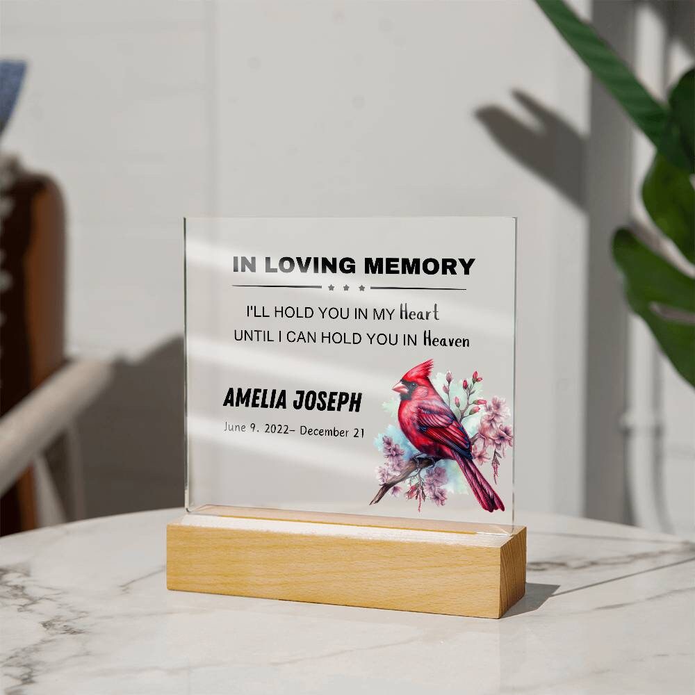 In loving memory memorial plaque – sympathy gift – view 4