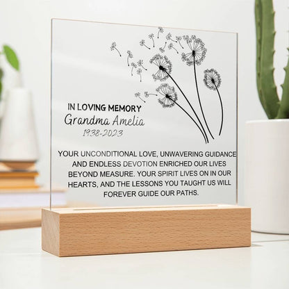 Unconditional love custom Memorial Plaque for Loss of Loved One