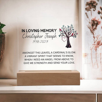 Memorial Plaque for Loss of Loved One
