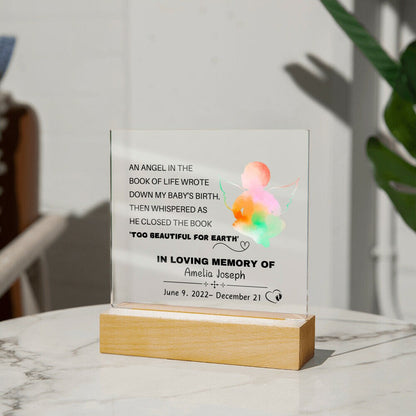 Personalized Baby loss Memorial Plaque Miscarriage Gift – view 3