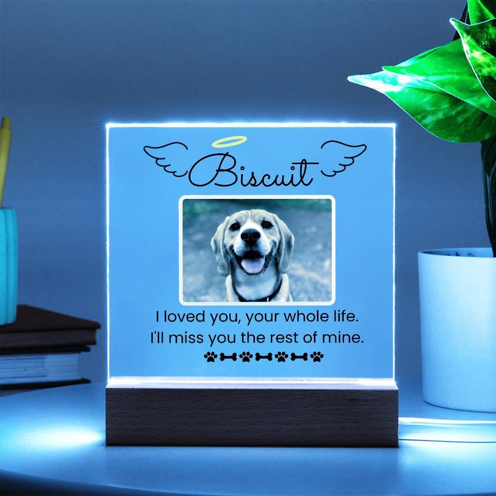 Custom Photo Acrylic Dog Memorial Plaque – Pet Loss Gift – view 9