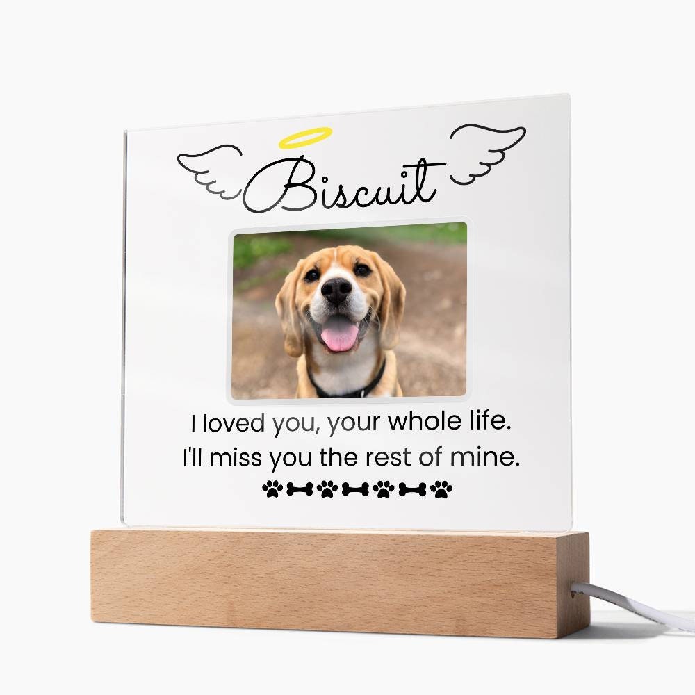 Custom Photo Acrylic Dog Memorial Plaque – Pet Loss Gift – view 7