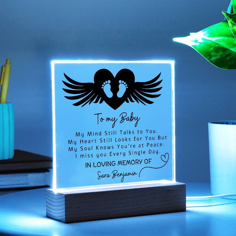 To My Baby Personalized Memorial Plaque – Miscarriage Gift – view 5