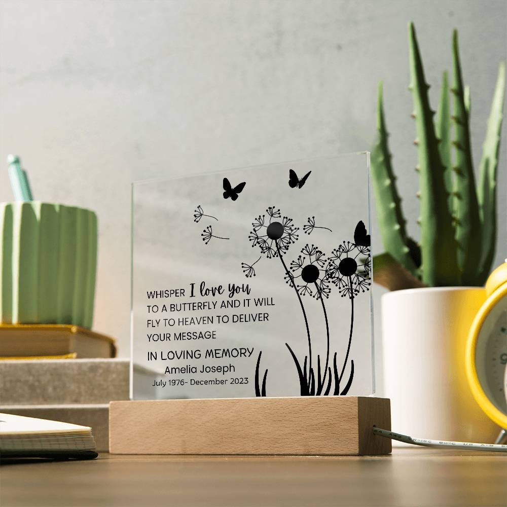Memorial Plaque for Loss of Loved One – Sympathy Gift – view 3