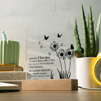 Memorial Plaque for Loss of Loved One – Sympathy Gift – view 3