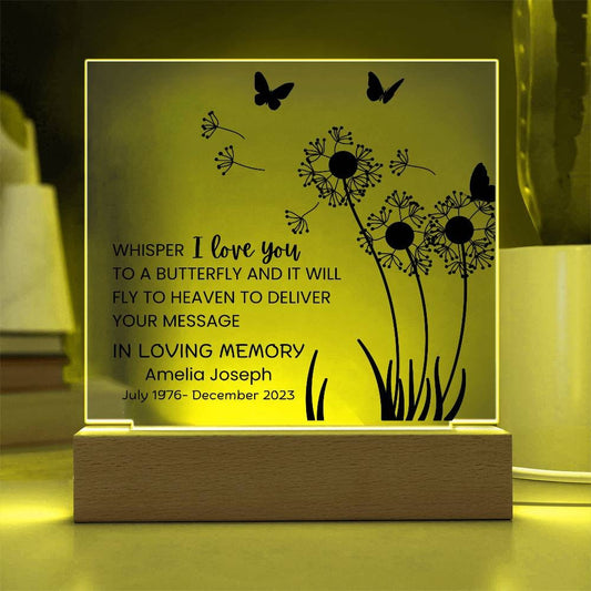 Memorial Plaque for Loss of Loved One – Sympathy Gift – view 2