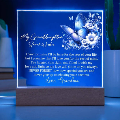 Granddaughter gift Acrylic Plaque – view 3
