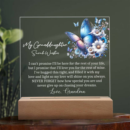 Granddaughter gift Acrylic Plaque – view 2