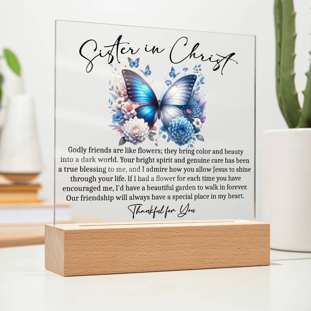 Sister in Christ Friendship Gift Christian Christmas gift Thank you Friend Gift Faith Gifts for Friend, for Church Members, for Religious