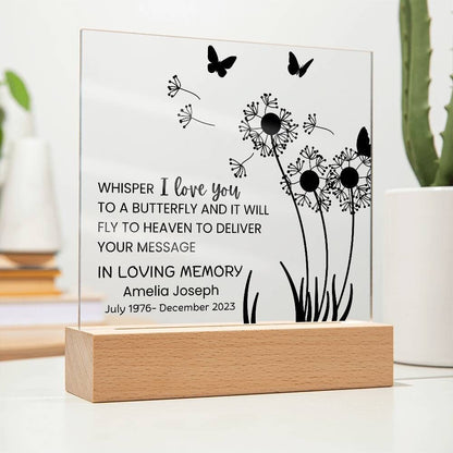 Memorial Plaque for Loss of Loved One – Sympathy Gift