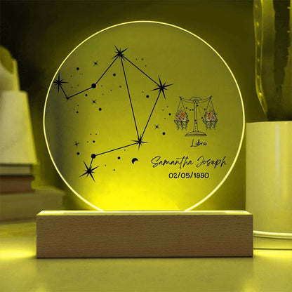 Personalized Libra Zodiac Plaque Constellation Horoscope Astrology – view 10