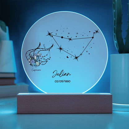 Capricorn Zodiac Star Sign Plaque – zodiac gifts – view 6
