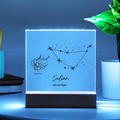 Capricorn Zodiac Star Sign Plaque – zodiac gifts – view 5