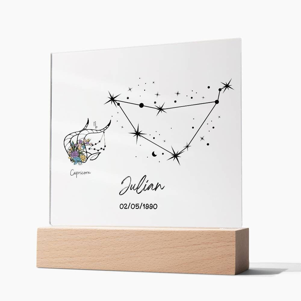Capricorn Zodiac Star Sign Plaque – zodiac gifts – view 9