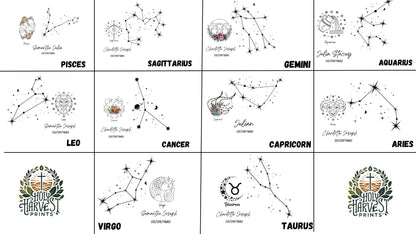 Gemini Zodiac Star Sign Plaque – Zodiac horoscope gift – view 3