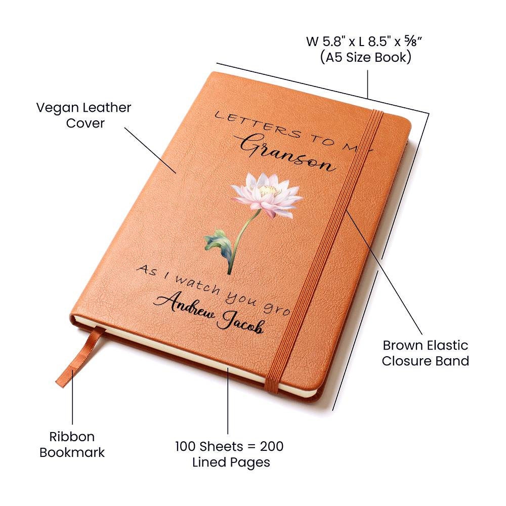 Grandson Birth month flower journal letters to my Grandson As I watch – view 6
