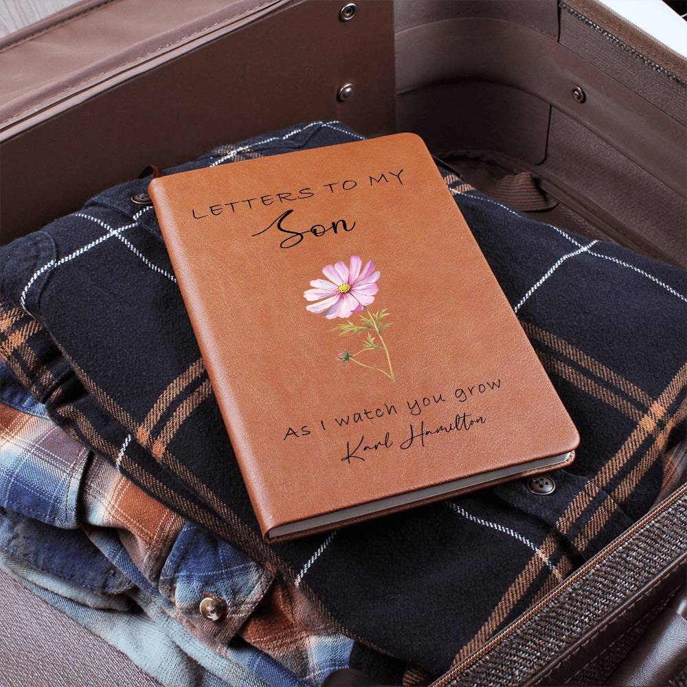 Letters to my Son Personalized Leather Journal – Father Son Gift – view 8