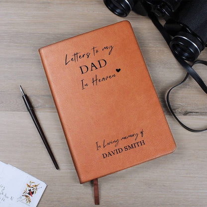 Dad in Heaven memorial keepsake Journal – Loss of dad gift