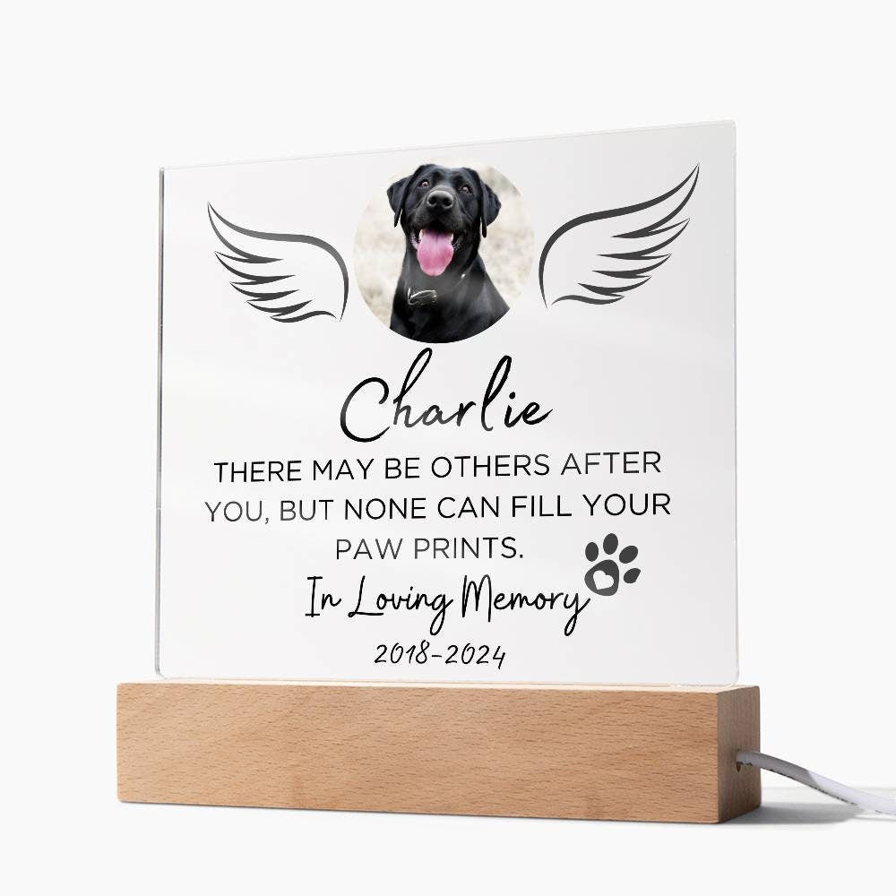 Pet loss custom memorial plaque in memory of pet remembrance gift – view 9