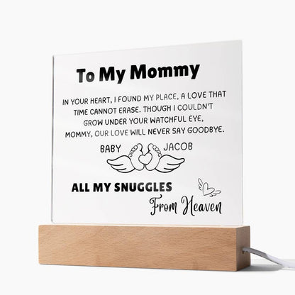 Loss of child sympathy miscarriage memorial plaque gift for mommy – view 3
