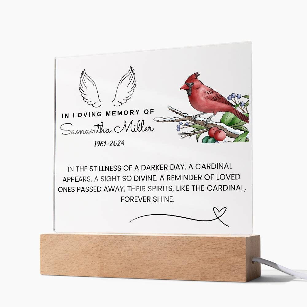 Loss of loved ones In heaven memorial Acrylic plaque In loving memory – view 8