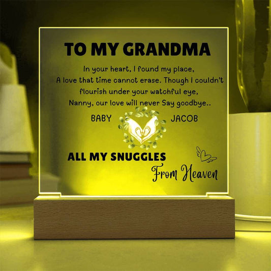 Grandma of an Angel Memorial Keepsake for loss of grandchild – view 2