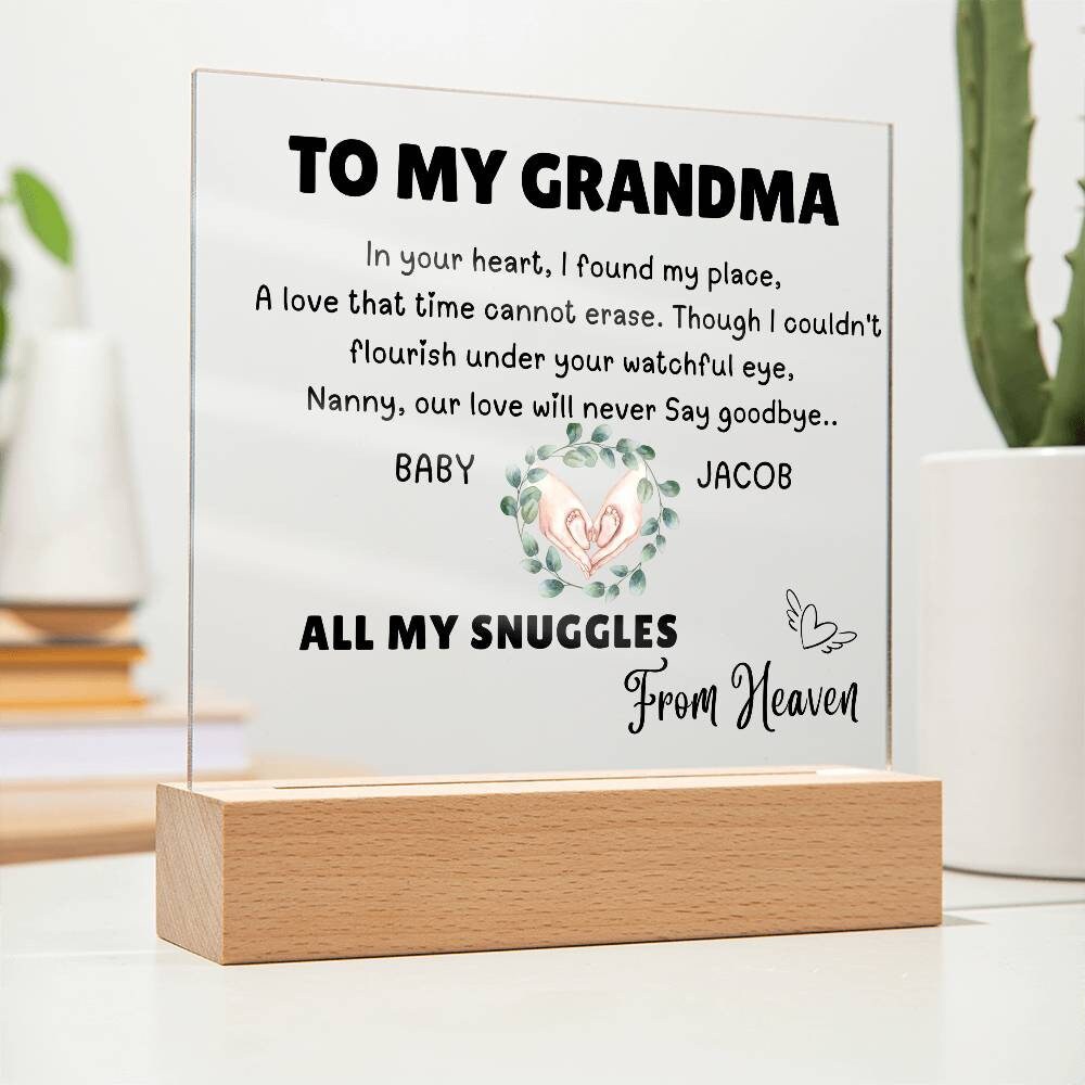 Grandma of an Angel Memorial Keepsake for loss of grandchild – view 3