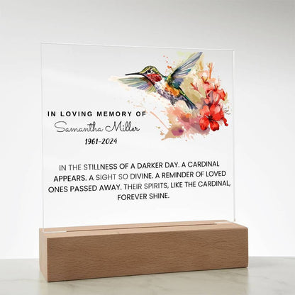 Loss of Loved Ones Memorial Acrylic Plaque – In Loving Memory Gift – view 6