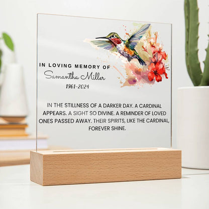Loss of Loved Ones Memorial Acrylic Plaque – In Loving Memory Gift – view 9