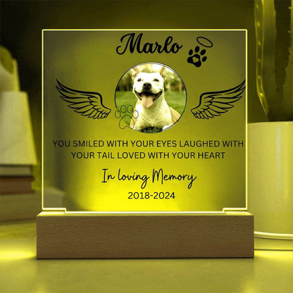 Custom Pet Memorial Photo Frame with Name and Dates - Personalized – view 9