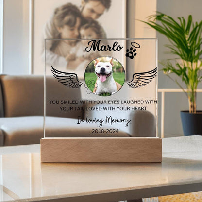 Custom Pet Memorial Photo Frame with Name and Dates - Personalized – view 7