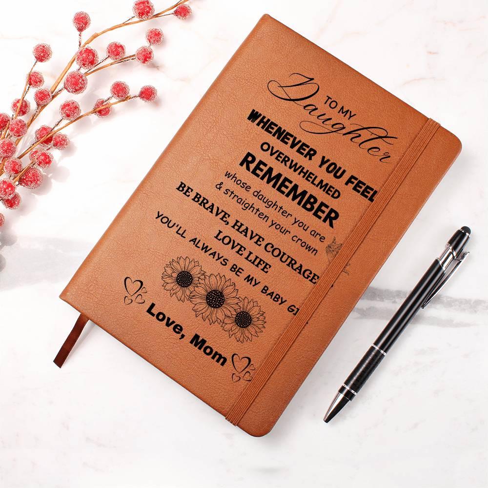 To My Daughter Personalized Leather Journal – view 8