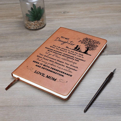 To My Daughter Personalized Keepsake Leather Journal – Christmas Gift – view 6