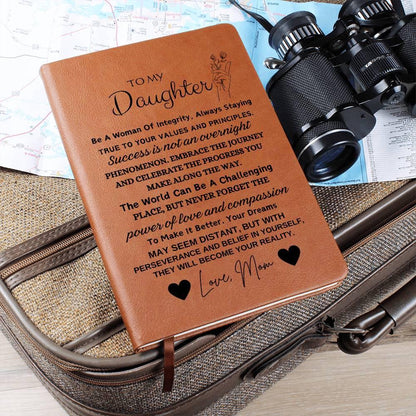 To My Daughter Personalized Leather Journal – Graduation Gifts – view 7