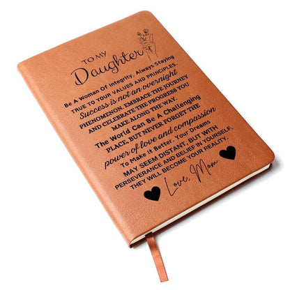 To My Daughter Personalized Leather Journal – Graduation Gifts – view 9