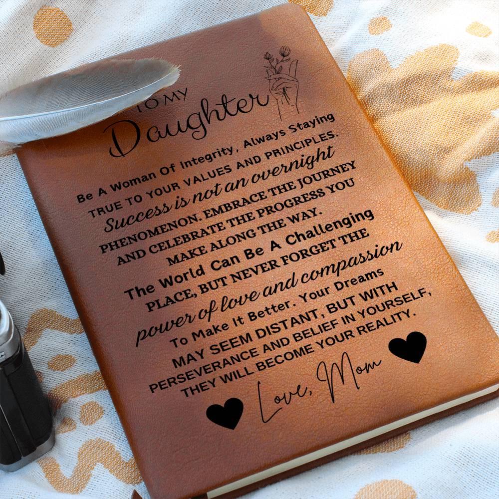 To My Daughter Personalized Leather Journal – Graduation Gifts – view 6