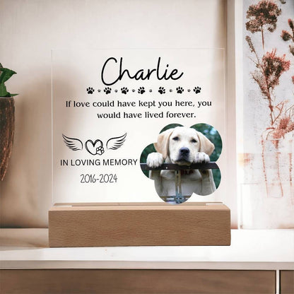 Pet memorial custom picture frame Plaque for pet remembrance – view 3