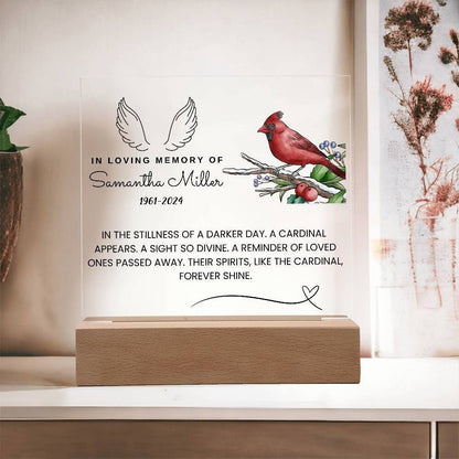 Loss of loved ones In heaven memorial Acrylic plaque In loving memory – view 2