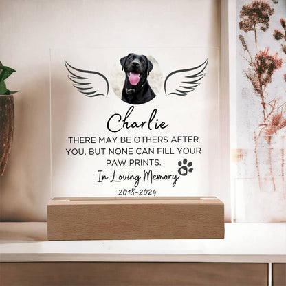 Pet loss custom memorial plaque in memory of pet remembrance gift